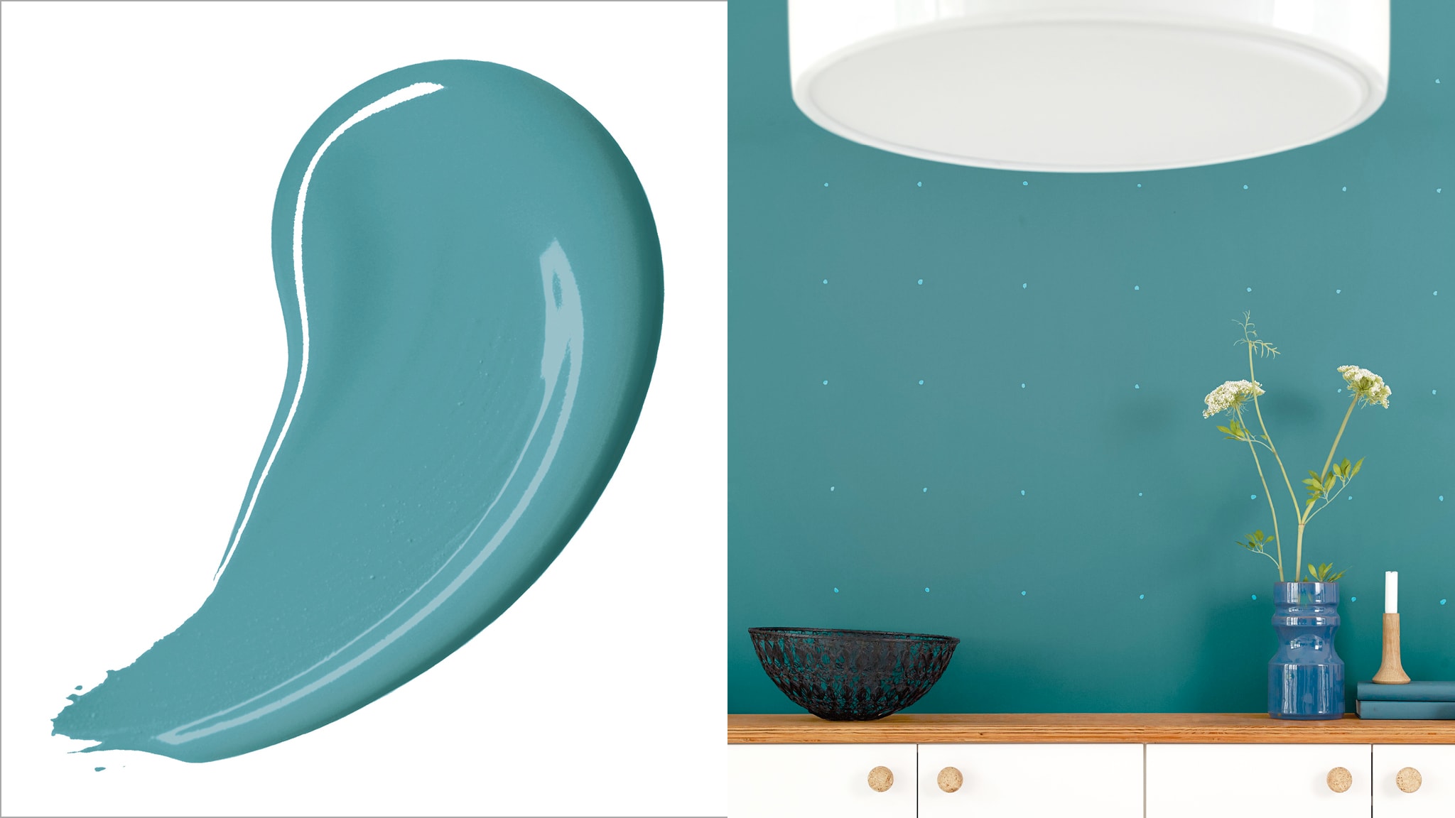 水鸭绿不但受到时尚设计师的亲睐，也是十分百搭的色彩。它既可用作现代前沿装修方案的背景色，也适用于传统家庭装修。